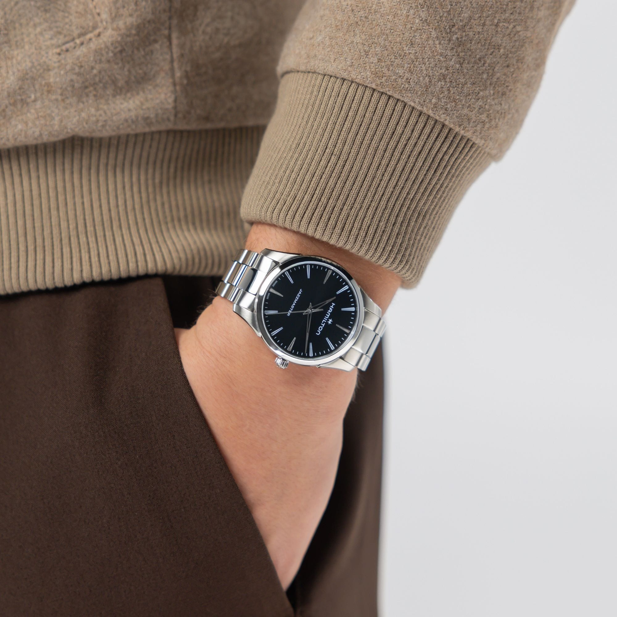 ハミルトン(HAMILTON) NEW ジャズマスター クォーツ 40mm ブラック